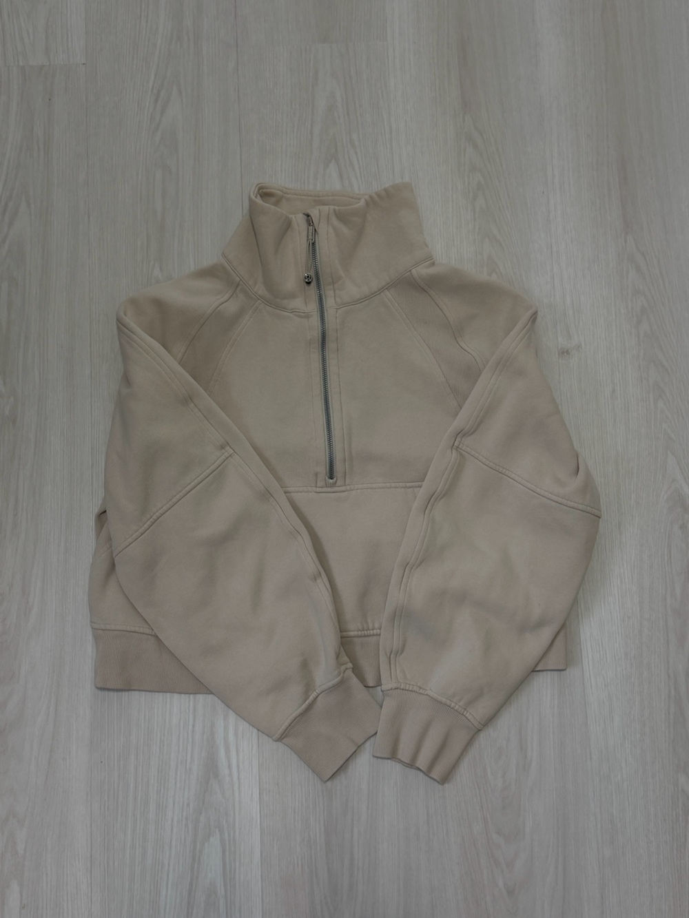 Lululemon Bone Half Zip Scuba Sweatshirt